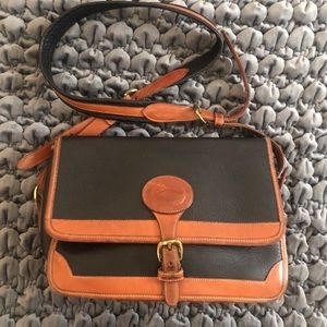 Dooney &  Bourke Vintage Black AWL Surrey Crossbody Bag